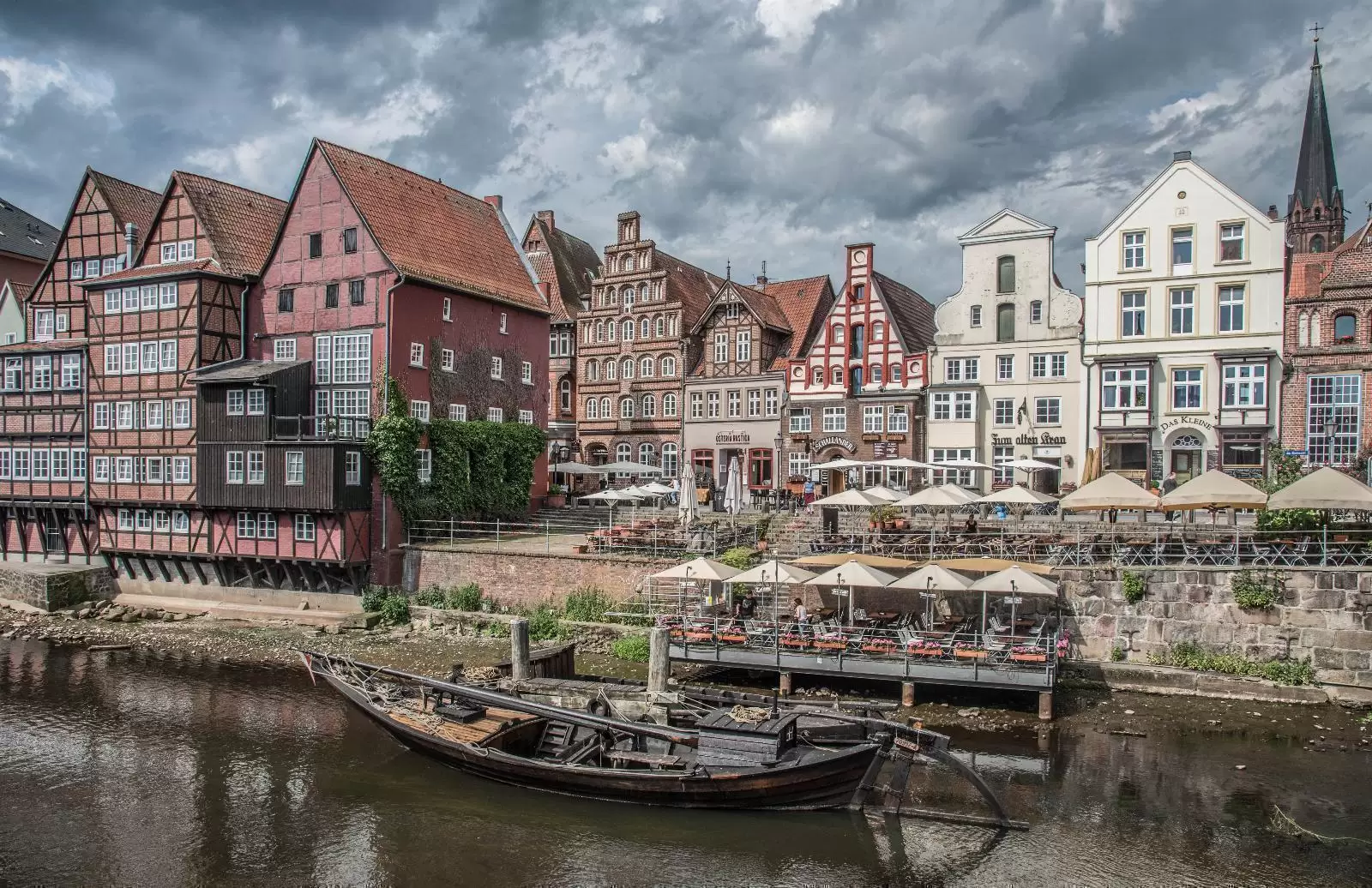 Historischer Hafen in Lüneburg